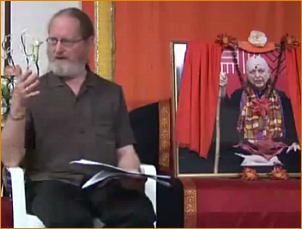 <span class=caption>Anthony Costabile giving a presentation  about Adidam on Never Not Here TV, January, 2011