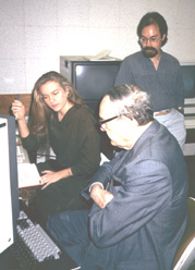 Explaining the work of one of my Ph.D. students to Nobel Prize winner and AI co-founder, Herb Simon (1989)